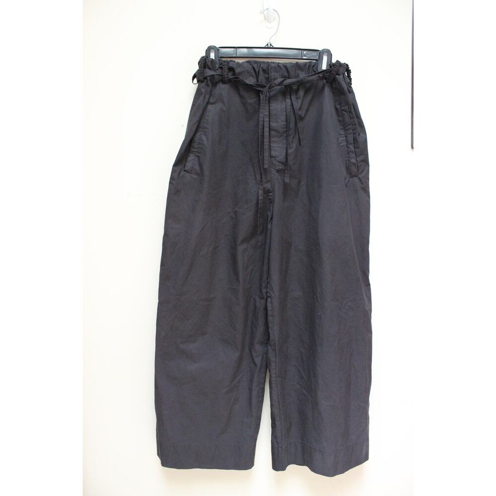Craig Green Black Wide Leg Drawstring Crop Stretch Pants Size Large